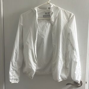 Lightweight White Wind Breaker
